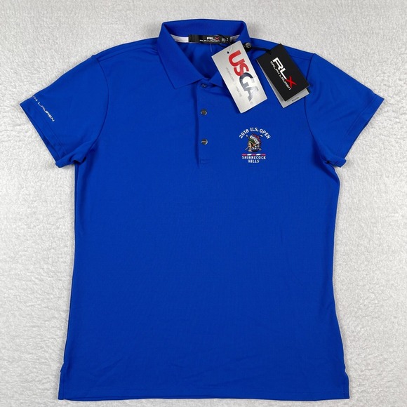 RLX Ralph Lauren Polo Shirt Womens Small USGA Golf US Open Shinnecock Hills New - Picture 1 of 14